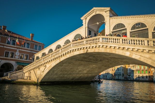 Ristorante a Giugno a Venezia all'aperto